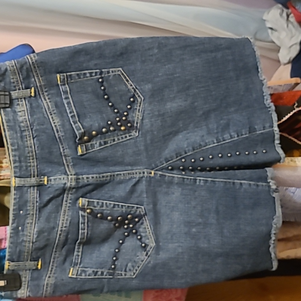 Arizona Jean Co. lassic Blue Denim Pencil Skirt - Picture 2 of 4